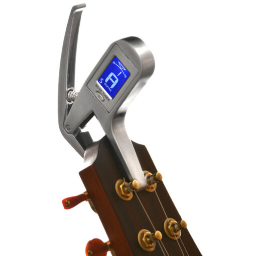 Elagon (AC-05) Metallic Guitar Capo + Tuner All-In-One. Precision Tuner for Guitars Including Alternate Tunings. - Image 6