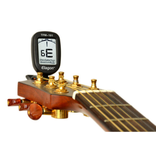 Elagon (TFM-101) Clip-On Multi-Instrument Tuner, Clear Display, 9 Tuning Modes for Various Instruments + Chromatic Tuning. - Image 4